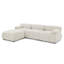 Canapé modulaire modulaire, capitonnage à boutons et combinaison de bricolage, canapé en L avec repose-pieds réversible-632843352