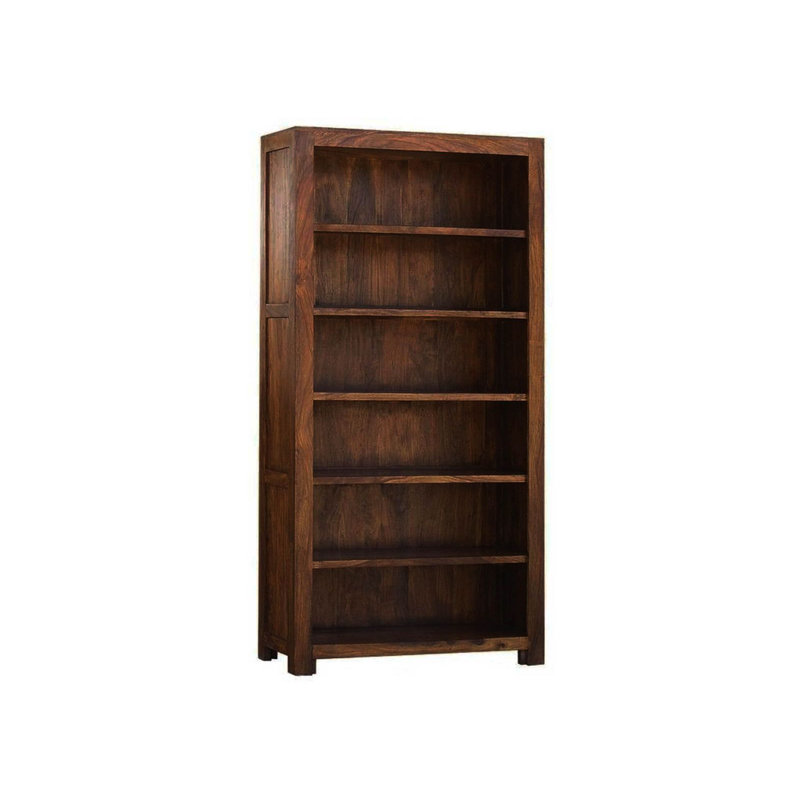 Metro Life 200cm H x 100cm W Solid Wood Standard Bookcase