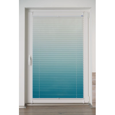 K-home Klemmfix-Plissee Farbverlauf Transparent