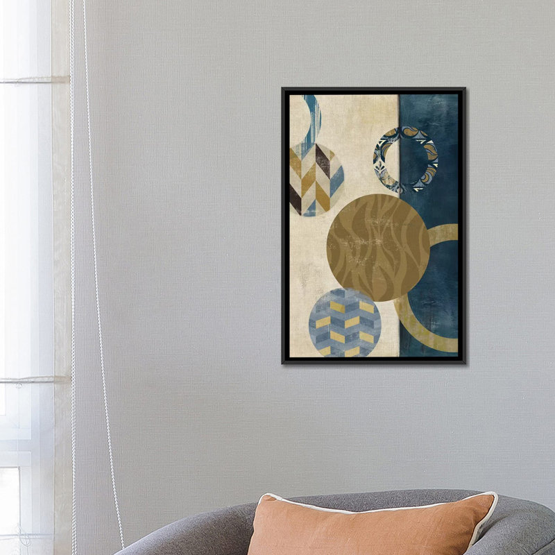 «Harmony II», impression sur toile, H 26 po x l 18 po x P 1,5 po, Toile avec cadre noir, Pas de tapis