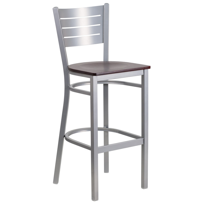 Tabouret de bar Elkton, Acajou, 2
