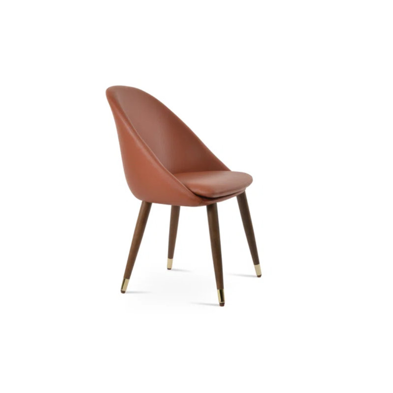 Avanos Unfinished Full Back Side Chair, Cannelle