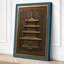 Golden Pagoda Japandi - Wrapped Canvas-2042710834-2042710847