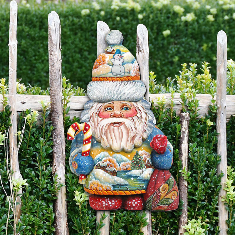 Murale de porte Whimsical Winter Wonders Santa Diminutive