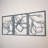 Metal Floral Wall Decor Set - 3 Piece Wall Art-826092233-826092225