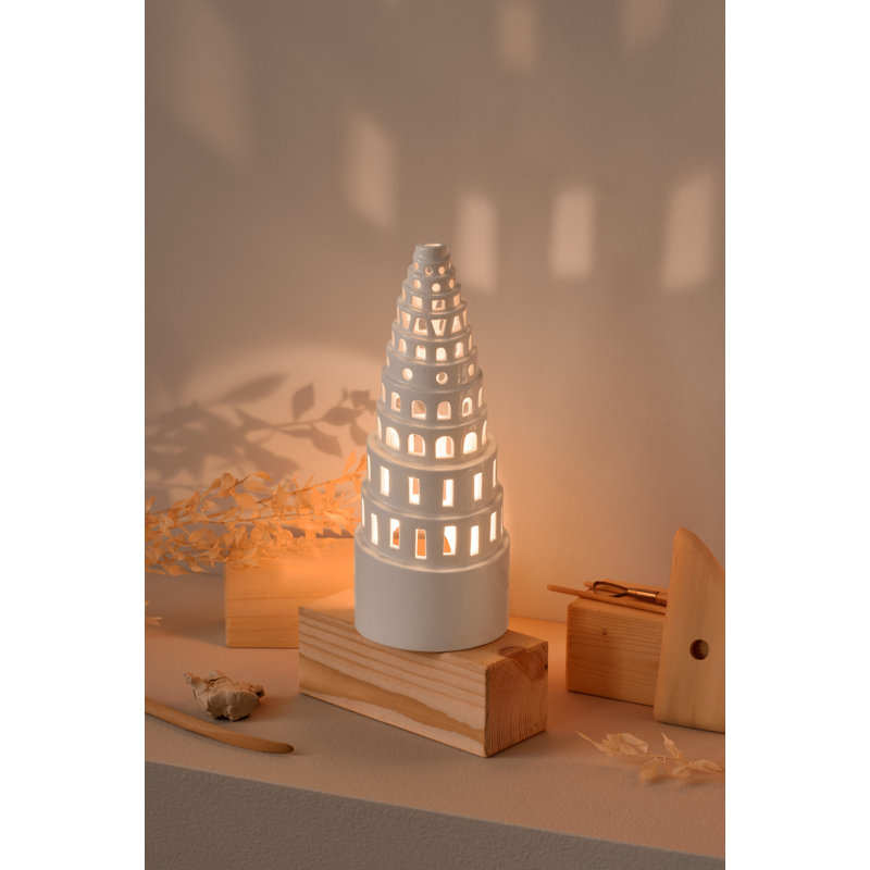 Urbania 8.9'' H Ceramic Tabletop Lantern