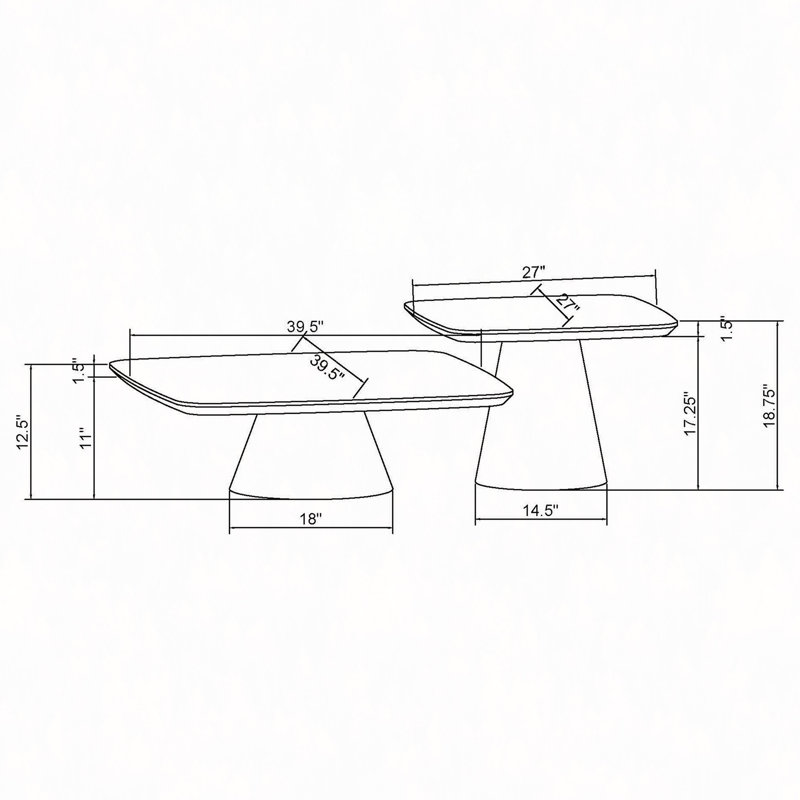 Duncan 2-Piece Coffee Table Set