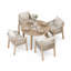Roma 4 Seater Rope Dining Set-261686115