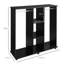 Mucklen Mobile Double Open Wardrobe w/ Clothes Hanging Rail Colthing Black