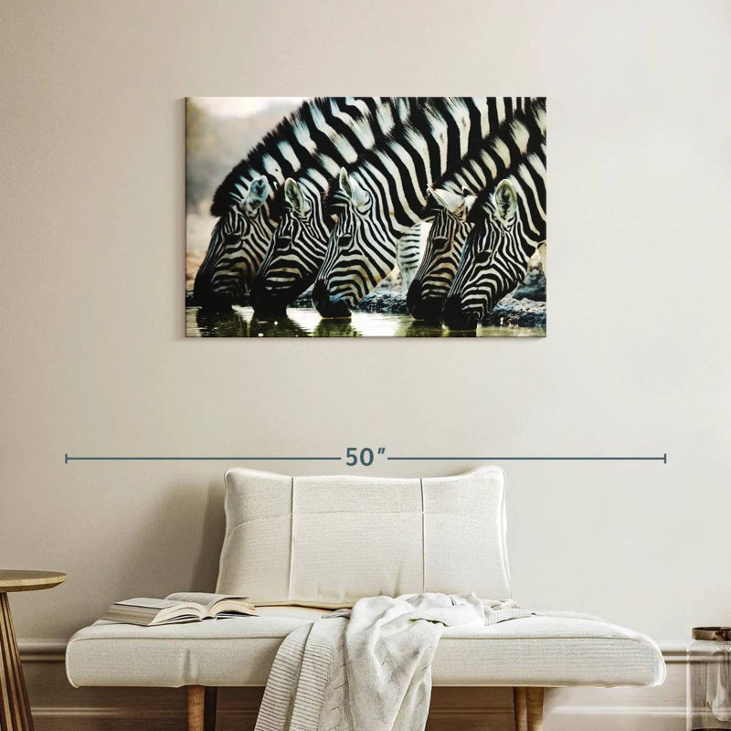 Brampt Scheveningen Zebras, 24" H x 36" W