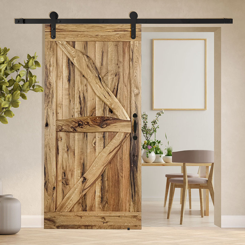 Foresta Solid Barn Door Prefinished, Natural Oil, 100cm x 210cm