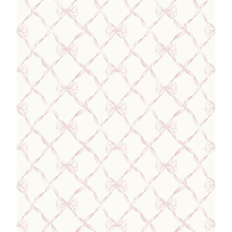 Baby Bow Peel & Stick Wallpaper Roll, Pink