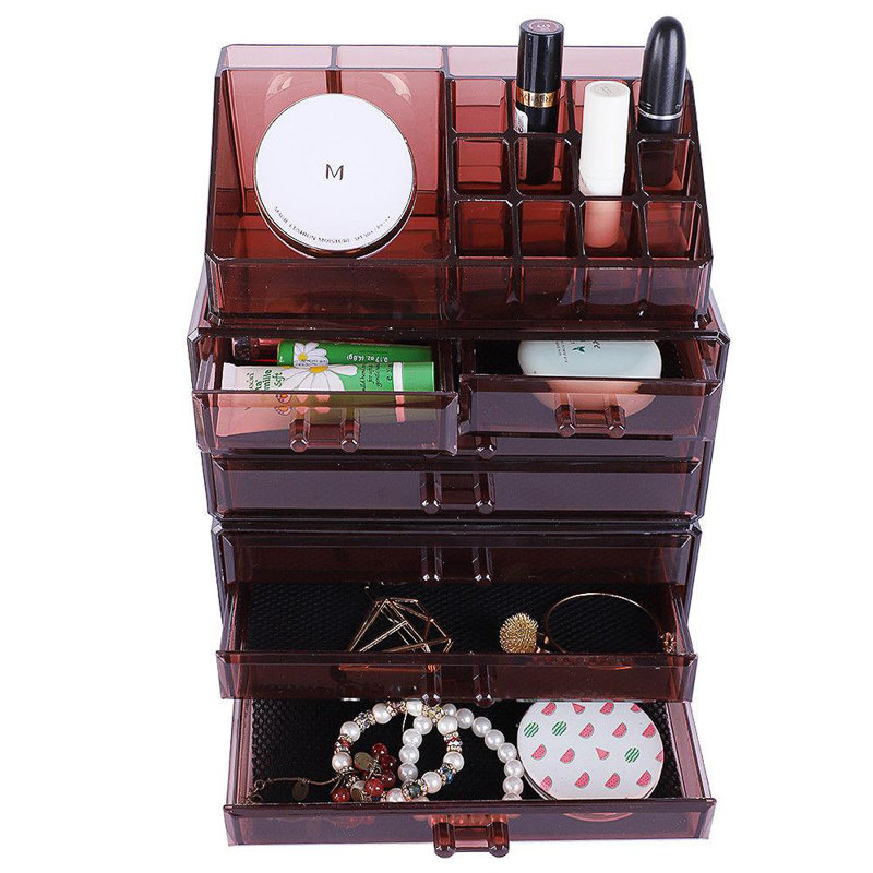 Organisateurs de maquillage Olette Cosmetiques, Brun