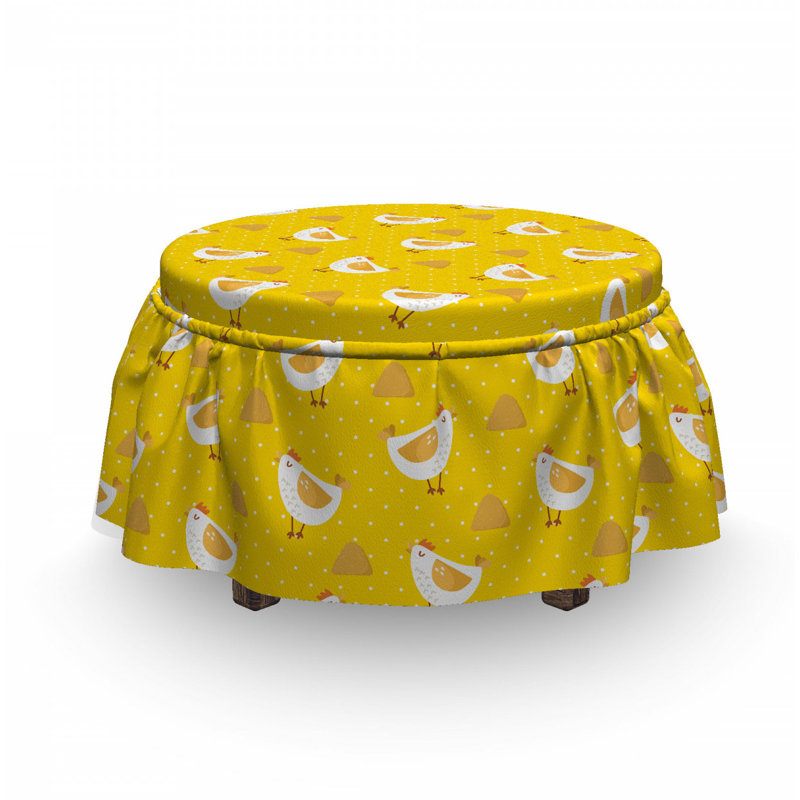 Housse pour repose-pieds haystack points de poulet