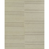 Koukila Linen Striped Area Rug in Beige