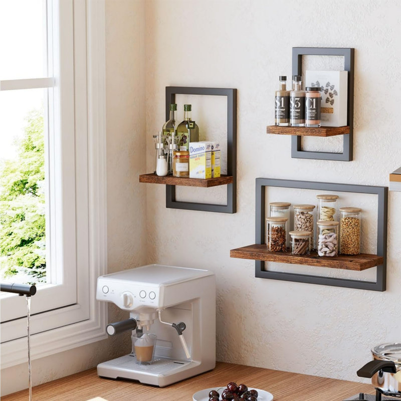 40cm W Metal Wall Mounted Shelving Unit