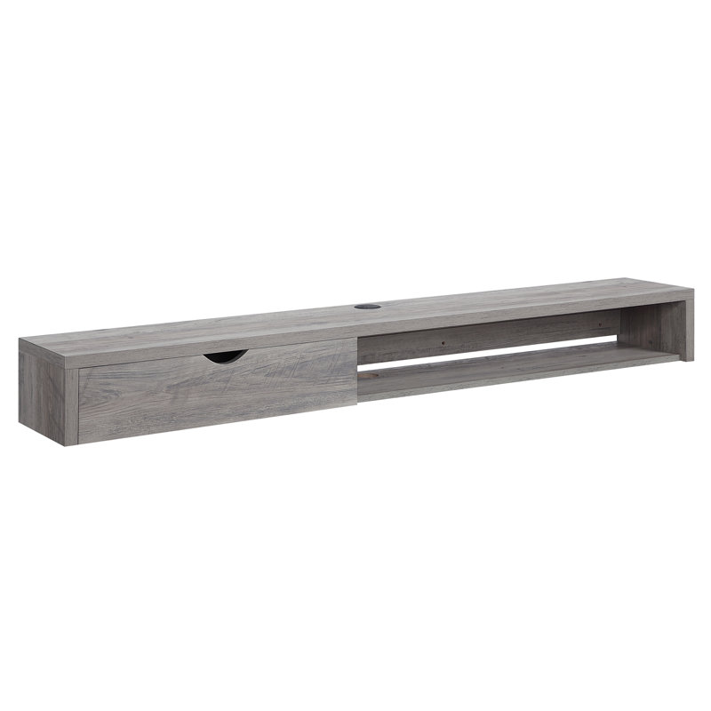 Murdis Floating TV Stand for TVs up to 65", Gray
