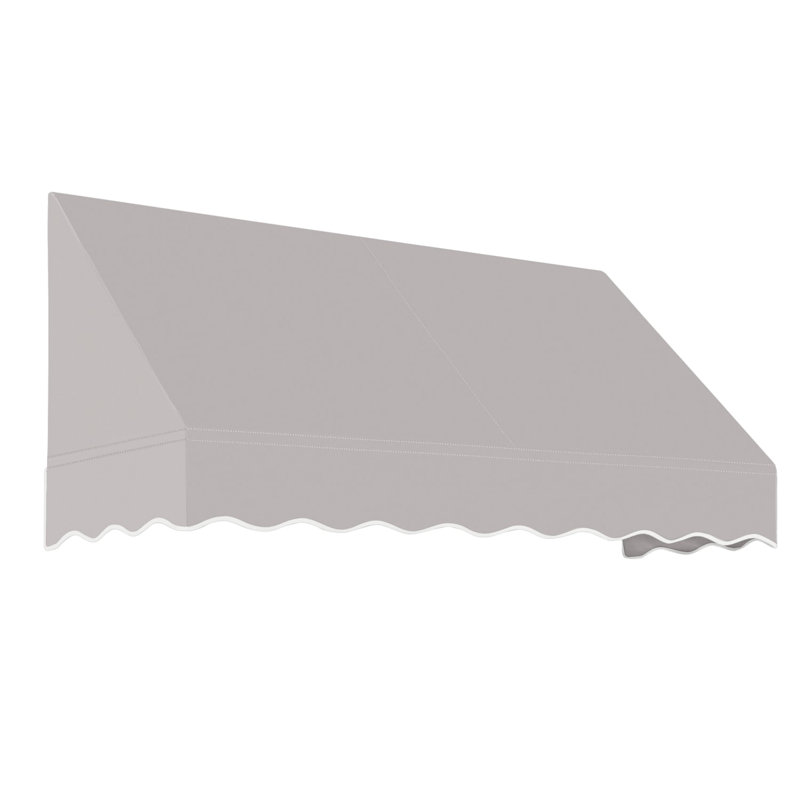 Auvent fixe en tissu acrylique San Francisco Awntech, H 24 po x l 100,5 po x P 42 po, Gris