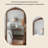 39.37"European-style full-length mirror with carved decoration and floor-standing type-866267578