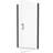 1 3/8" Adjustable Shower Door With Matte Black Finish And Universal Pivot. 1/4" Tempered Glass, 36000 Open/Close Tests, Leakage, Easy Install, , For 28-29 3/8 Adjustment Clear Fits-121157453