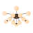 Carren Sputnik Glass Semi Flush Mount-105679056-112729380