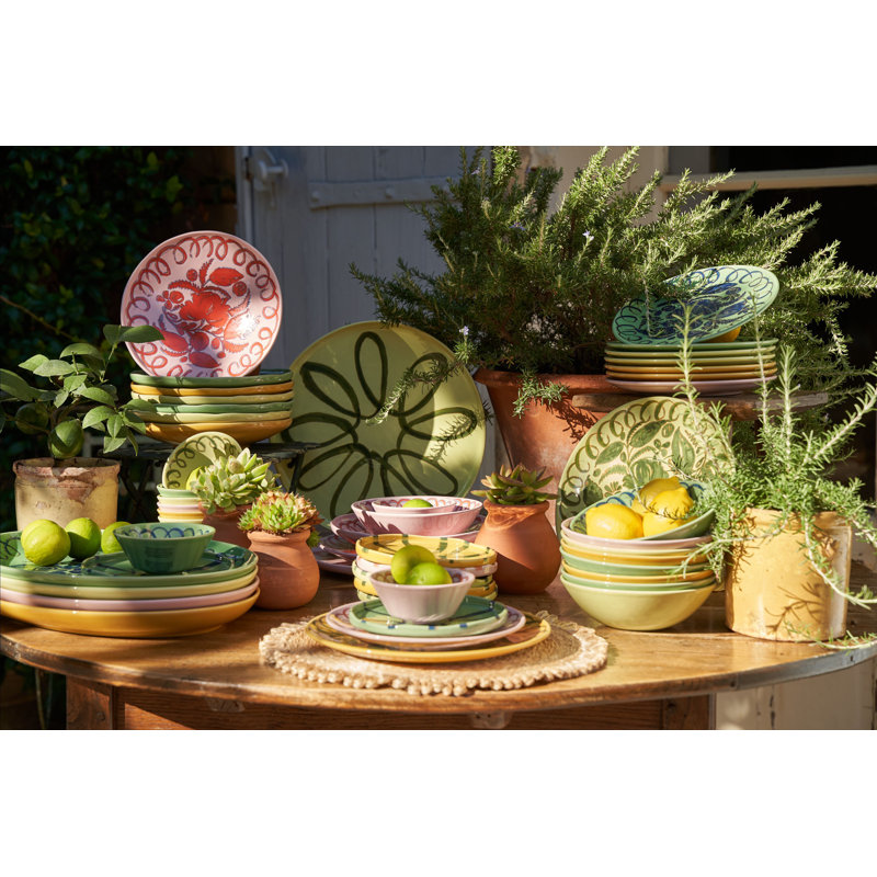 Amalfi Cereal Bowl - Lime - 7", Green