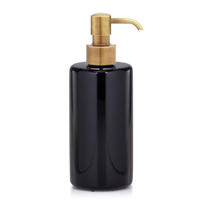 Domus Black Gloss Soap / Lotion Dispenser