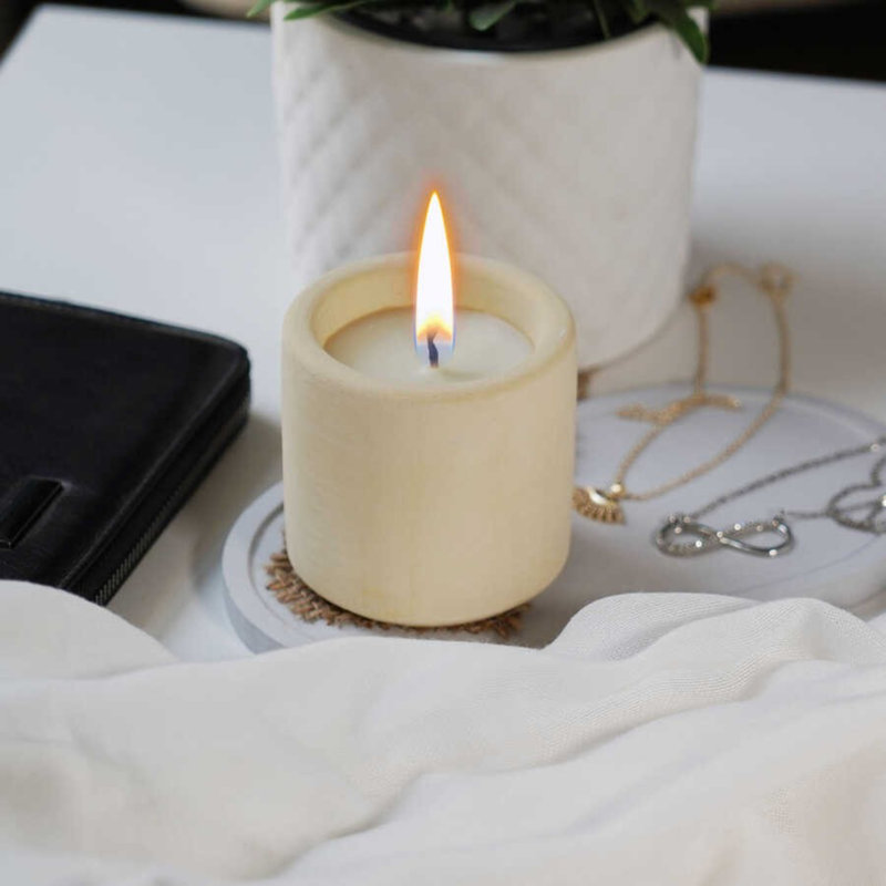 Scented Designer Candle, Yellow