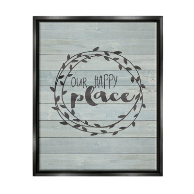 "Our Happy Place Plank", impression sur toile par Jo Moulton
