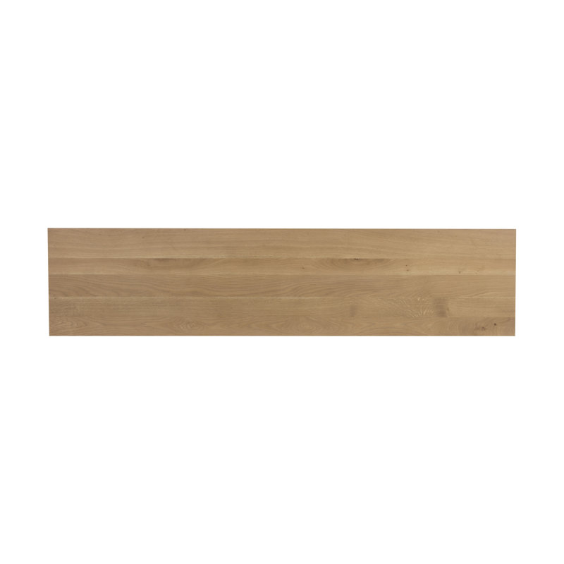 Gregor Solid Wood Bench, Rustic Oak