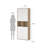 Embrie Rupertus 31.34"W x 80.59" W 6 Shelf Bookcase With 4 Doors, Home Office Storage-60061969