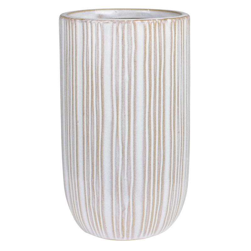 Vase May avec rayures, céramique