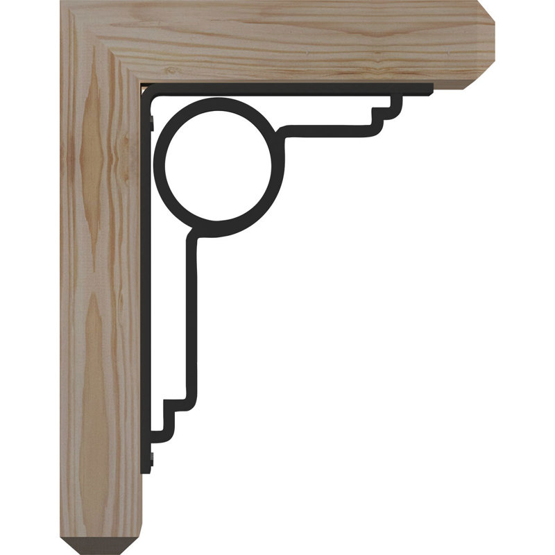Support pour fer à repasser simple 4 po Maria, H 16 po x P 13 1/2 po, 3 1/2"W x 4"T Douglas Fir (Smooth)