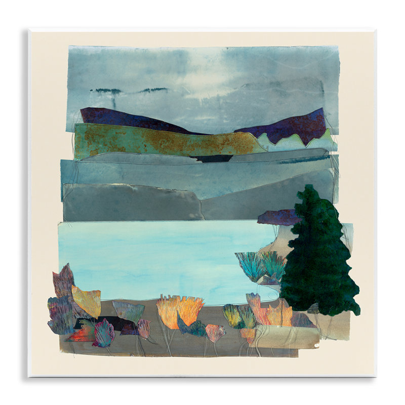 "Abstract Lake View Scene", art mural par Sara Everett