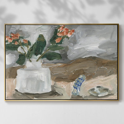 Vase de fleurs roses III