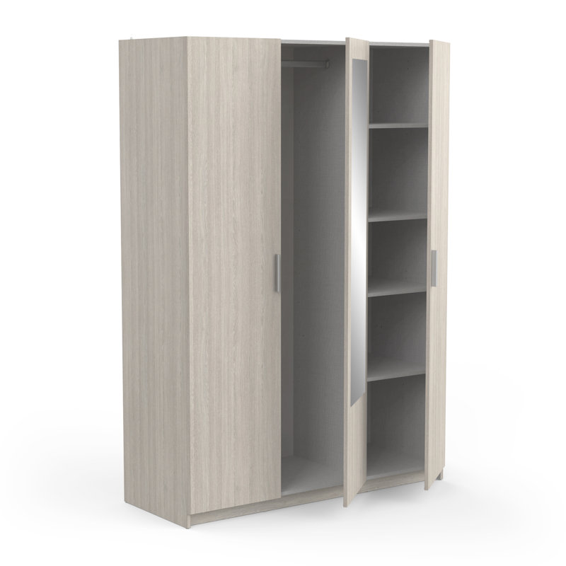 Birkes 3 Door Manufactured Wood Wardrobe, Oak