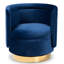 Fauteuil demi-tonneau pivotant avec repose-pieds Krishaun-1324883299