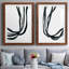 Onyx Ribbon I - 2 pièces, reproduction sur toile encadrée-103157333-103157352