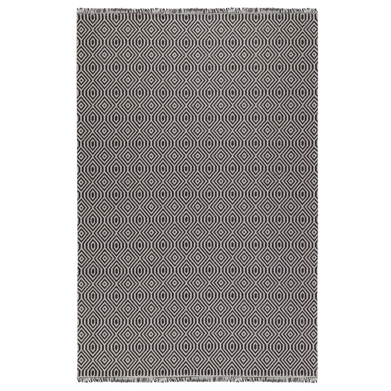 Kohdyn Cotton Southwestern Indoor Rug, Rectangle 5' x 7'3"