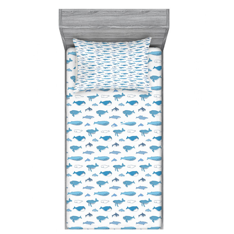Microfiber Sheet Set, Twin Sheet Set with Fitted Sheet