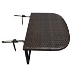 Wicker/Rattan Outdoor Folding Balcony Table