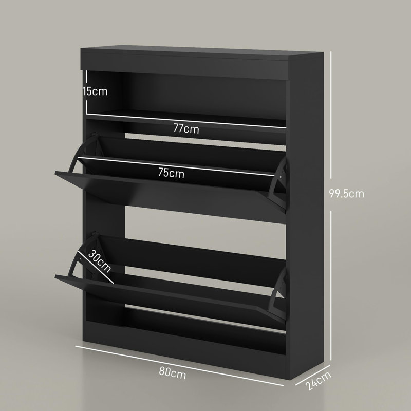 8 Pair Shoe Storage Cabinet
