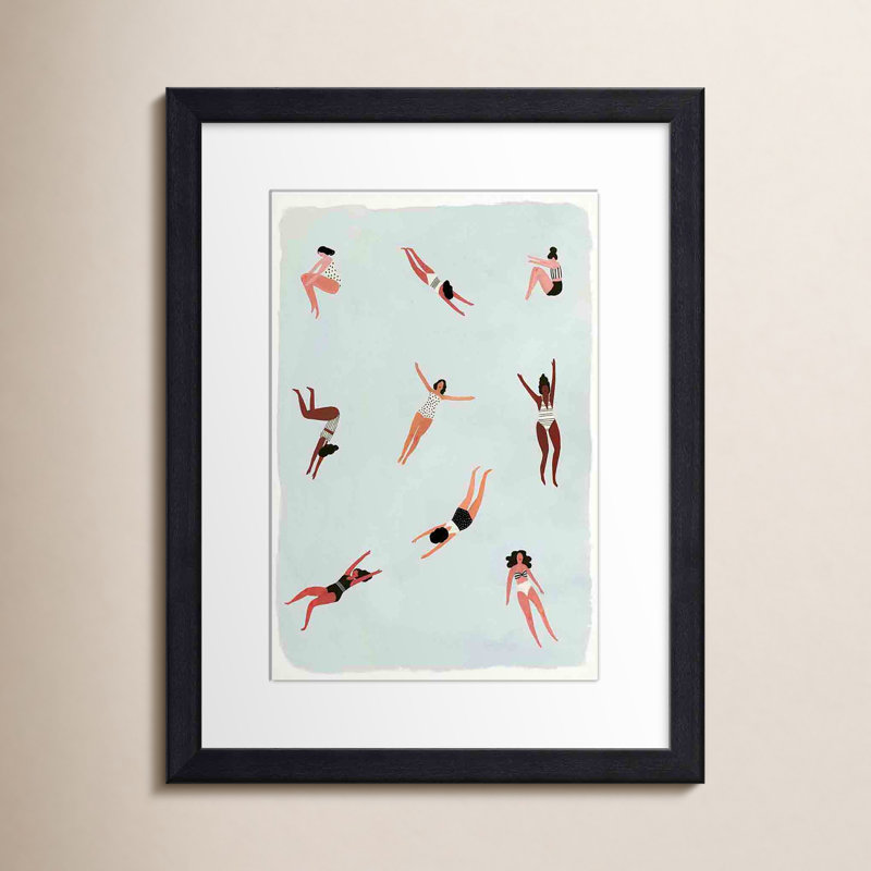 Minnows I by Victoria Borges, 8"H x 12"W, Black