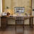 Dark walnut Rectangular Solid Wood desks-107558324