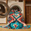  Tapis lavable Zuni Diamonds Southwestern-1428004471