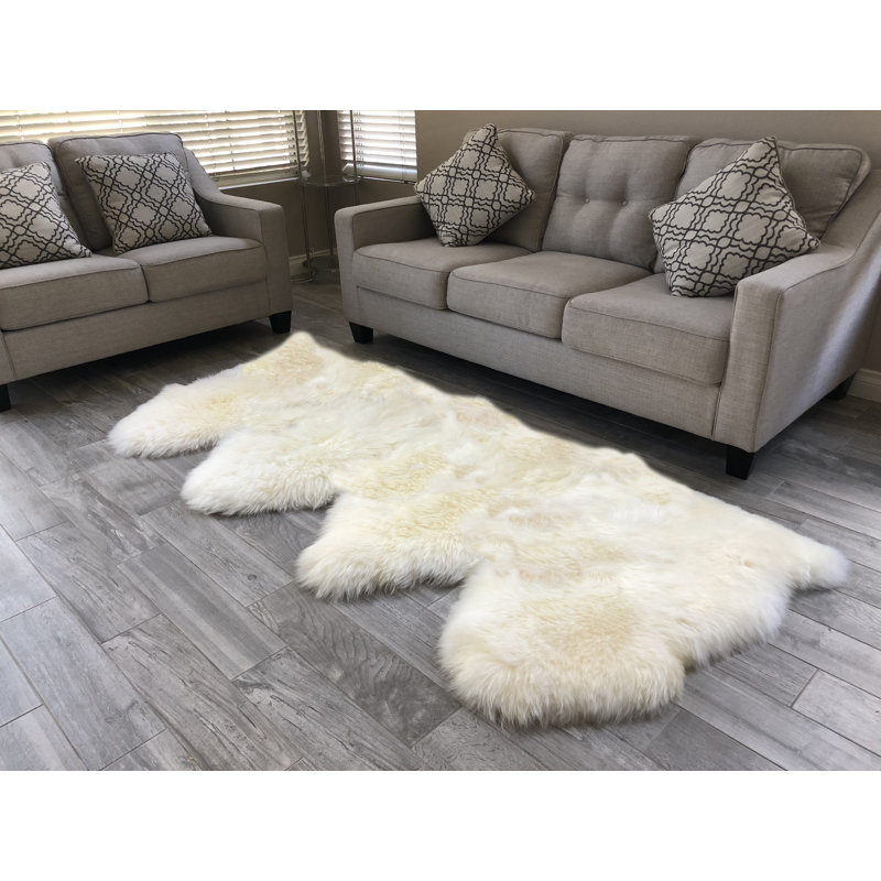 Tapis blanc cassé Wiersma, Nouveauté 3 pi x 6 pi 6 po