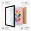 Stacked Petals Modern - Framed Print-1409249190-1409249191