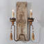 Appliques murales en bois sculpté vintage French Country