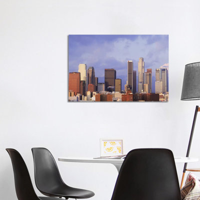 Skyscrapers In A City, City Of Los Angeles, Los Angeles County, California, USA #6 by Panoramic Images - Wrapped Canvas Print