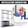 Steel Adjustable Multi-Use Sports Rack